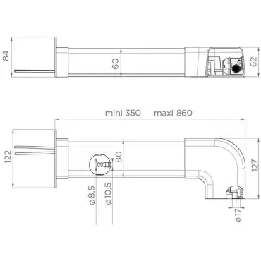 Pompe de relevage de condensats de climatiseur Sanicondens Clim Pack -  goulotte blanche - SFA