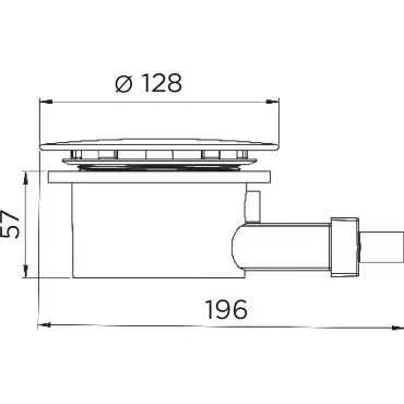 SFA Sanibroy Kinematic Receveur de douche avec pompe de relevage externe  blanc, avec surface antidérapante - RD595AD